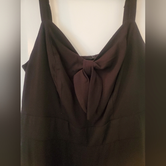 NWT Torrid Black Rayon Slub Tie Front Jumpsuit Size 1X 14-16 - Picture 5 of 7